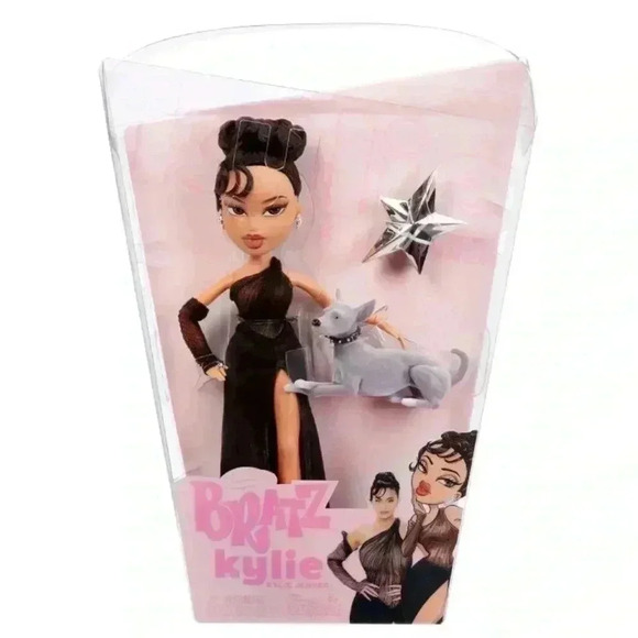 Other - Bratz x Kylie Jenner Night Fashion Doll with Evening Gown Pet Dog and Po…